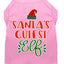 Christmas Pet Dog & Cat Shirt Screen Printed, "Santa's Cutest Elf"