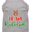 Christmas Pet Dog & Cat Shirt Screen Printed, "Team Rudolph"