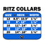 Dog, Puppy and Pet Fashion Collar, "Ritz Pearl & Clear Crystal Rimsets"