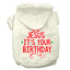 Christmas Pet Dog & Cat Hoodie Screen Printed, "Go Jesus, It's Your Birthday"