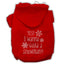 Christmas Pet, Dog & Cat Hoodie Rhinestone, "Yes! I Want To Build A Snowman"