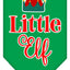 Christmas Pet and Dog Bandana Screen Printed, "Little Elf"