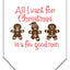 Christmas Pet and Dog Bandana Screen Printed, "All I Want For Christmas Is A Few Good Men"