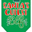 Christmas Pet and Dog Bandana Screen Printed, "Santa's Cutest Elf"