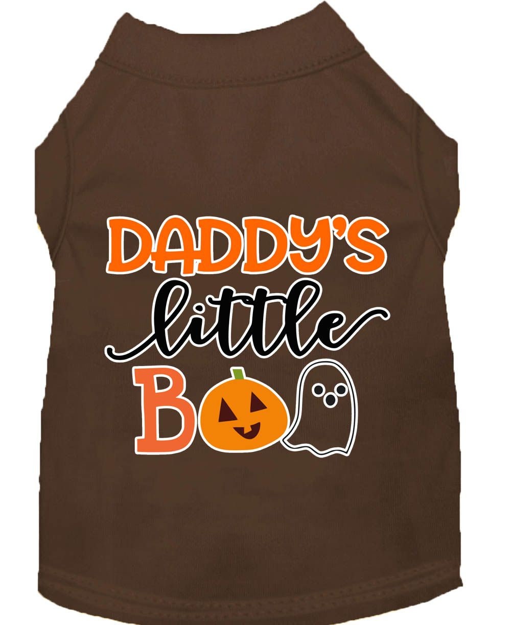 Halloween Pet Dog & Cat Shirt Screen Printed, "Daddy's Little Boo"