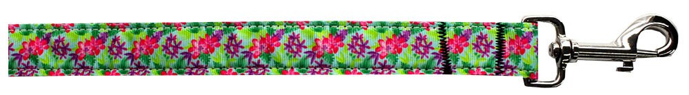 Pet Dog & Cat Nylon Collar or Leash, "Island Flowers"