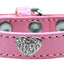 Dog, Puppy & Pet Widget Fashion Collar, "Clear Crystal Heart"