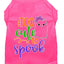 Halloween Pet Dog & Cat Shirt Screen Printed, "Too Cute To Spook - Girly Ghost"