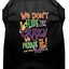 Mardi Gras Pet Dog & Cat Shirt Screen Printed, "We Don't Hide the Crazy, We Parade It"