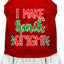 Christmas Pet Dog & Cat Dress Screen Printed, "I Make Spirits Bright"