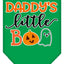 Halloween Pet and Dog Bandana Screen Printed, "Daddy's Little Boo"