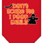 Halloween Pet and Dog Bandana Screen Printed, "Don't Scare Me, I Poop Easily"