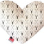 Pet and Dog Plush Heart or Bone Toy, "Forest Friends Group" (Available in different sizes, and 7 different pattern options!)