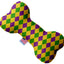 Pet and Dog Plush Heart or Bone Toy, "Mardi Gras Group" (Available in different sizes, and 10 different pattern options!)