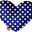 Pet and Dog Plush Heart or Bone Toy, "Swiss Dots Group" (Available in different sizes, and 10 different pattern options!)