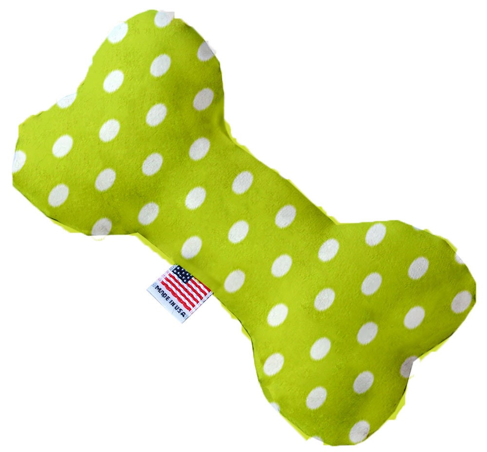 Pet and Dog Plush Heart or Bone Toy, "Polka Dots Group" (Available in different sizes, and 6 different pattern options!)