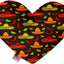 Pet and Dog Plush Heart or Bone Toy, "Fiesta Group" (Available in different sizes, and 5 different pattern options!)