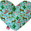 Pet and Dog Plush Heart or Bone Toy, "Fiesta Group" (Available in different sizes, and 5 different pattern options!)