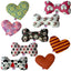 Pet and Dog Plush Heart or Bone Toy, "Dapper Dogs Group" (Available in different sizes, and 9 different pattern options!)