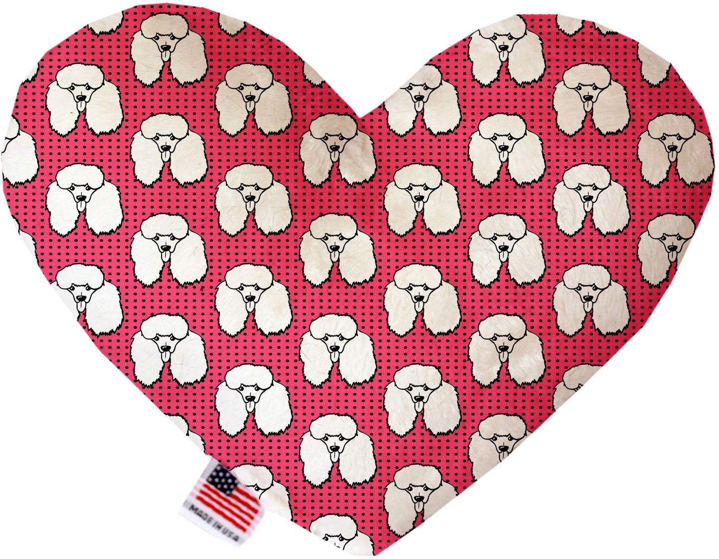 Pet and Dog Plush Heart or Bone Toy, "Dapper Dogs Group" (Available in different sizes, and 9 different pattern options!)