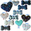 Pet and Dog Plush Heart or Bone Toy, "Winter Wonderland Group" (Available in different sizes, and 10 different patterns!)