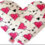 Valentine's Day Pet & Dog Plush Heart or Bone Toy, "Sweetheart Group" (Available in different sizes and 7 different patterns!)