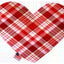 Pet and Dog Plush Heart or Bone Toy, "Valentine's Day Plaids, Dots & Chevron Group" (Available in different sizes and patterns!)