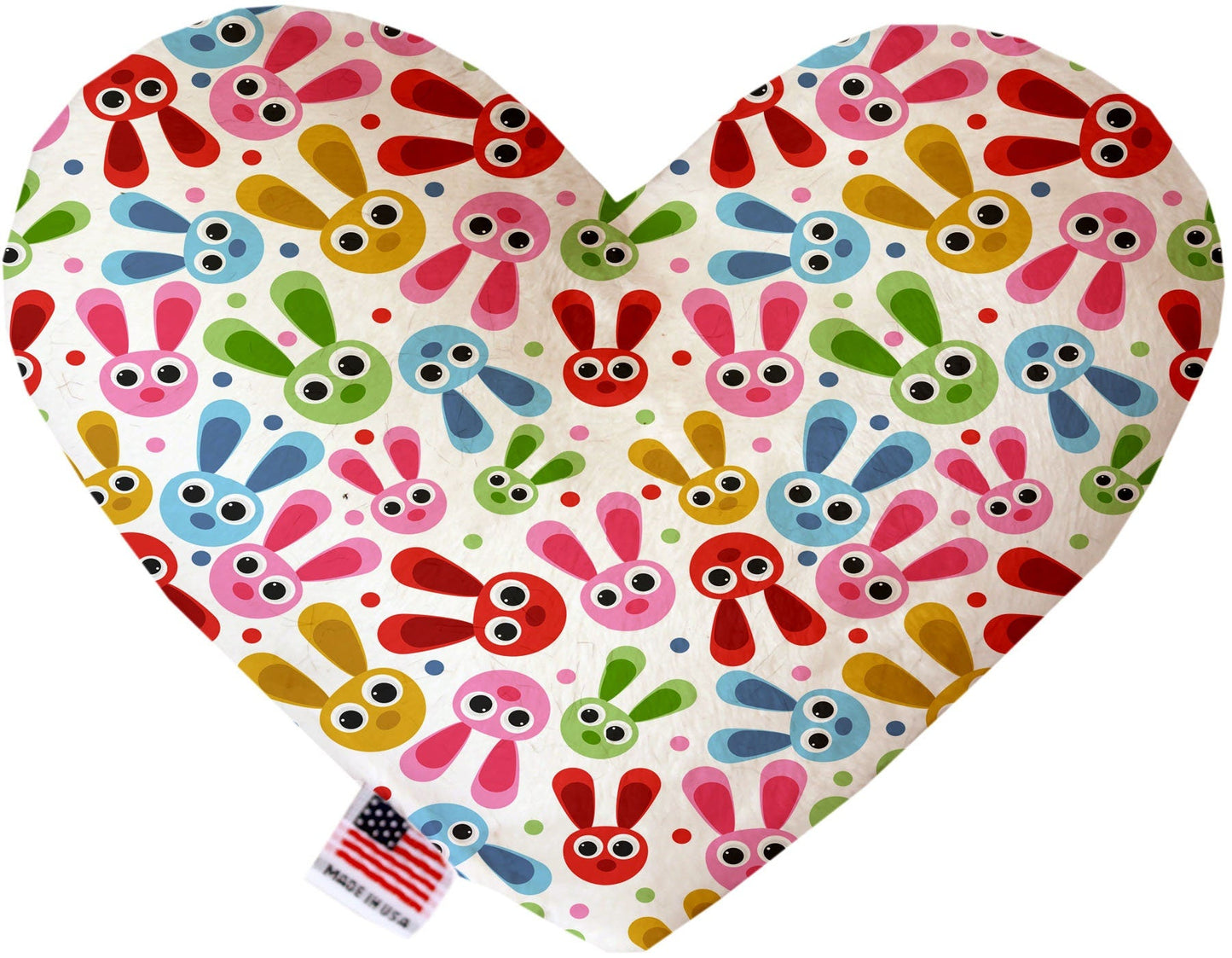 Pet and Dog Plush Heart or Bone Toy, "Easter Group" (Available in different sizes, and 10 different pattern options!)