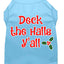 Christmas Pet Dog & Cat Shirt Screen Printed, "Deck The Halls, Y'all"