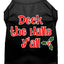 Christmas Pet Dog & Cat Shirt Screen Printed, "Deck The Halls, Y'all"