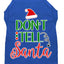 Christmas Pet Dog & Cat Shirt Screen Printed, "Don't Tell Santa"