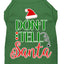 Christmas Pet Dog & Cat Shirt Screen Printed, "Don't Tell Santa"