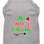 Christmas Pet Dog & Cat Shirt Screen Printed, "I Can't, Santa is Watching"