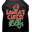 Christmas Pet Dog & Cat Shirt Screen Printed, "Santa's Cutest Elf"