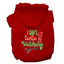 Christmas Pet Dog & Cat Hoodie Screen Printed, "I Can't, Santa Is Watching"