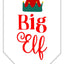 Christmas Pet and Dog Bandana Screen Printed, "Big Elf"