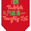 Christmas Pet and Dog Bandana Screen Printed, "Hope Rudolph Eats The Naughty List"