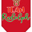 Christmas Pet and Dog Bandana Screen Printed, "Team Rudolph"