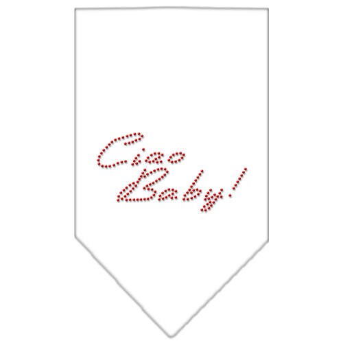 Pet and Dog Bandana Rhinestone, "Ciao Baby"