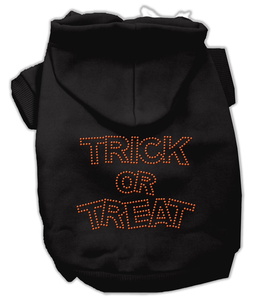 Halloween Pet Dog & Cat Hoodie Rhinestone, "Trick Or Treat"