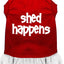 Dog Dress, Pet Dog & Cat Dress Screen Printed, "Shed Happens"