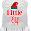 Christmas Pet Dog & Cat Dress Screen Printed, "Little Elf"