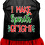 Christmas Pet Dog & Cat Dress Screen Printed, "I Make Spirits Bright"