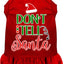 Christmas Pet Dog & Cat Dress Screen Printed, "Don't Tell Santa"