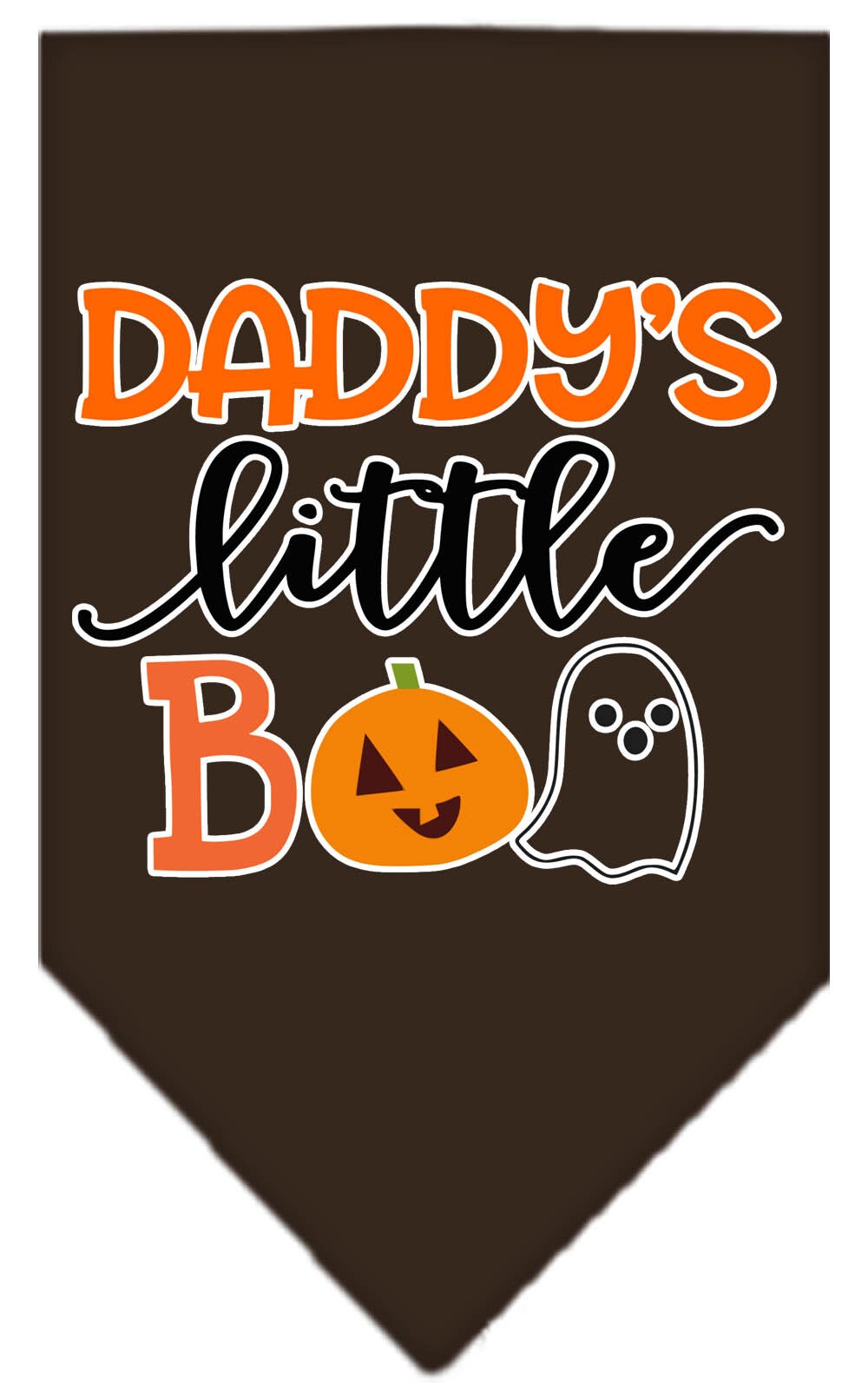 Halloween Pet and Dog Bandana Screen Printed, "Daddy's Little Boo"