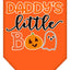 Halloween Pet and Dog Bandana Screen Printed, "Daddy's Little Boo"