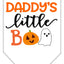 Halloween Pet and Dog Bandana Screen Printed, "Daddy's Little Boo"