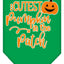 Halloween Pet and Dog Bandana Screen Printed, "Cutest Pumpkin In The Patch"