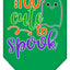 Halloween Pet and Dog Bandana Screen Printed, "Too Cute To Spook - Girly Ghost"