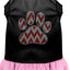 Christmas Pet Dog & Cat Dress Rhinestone, "Candy Cane Chevron Paw"